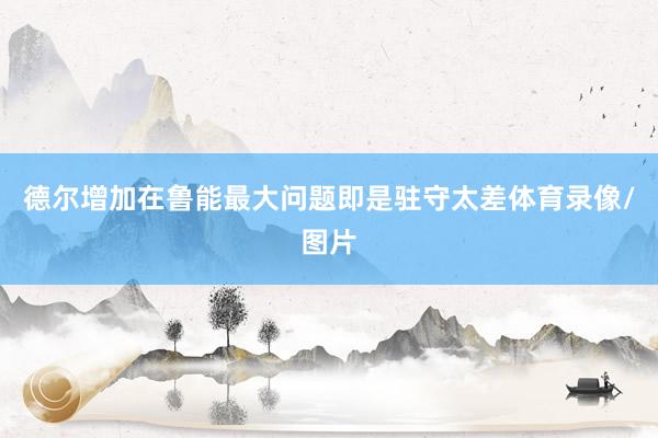 德尔增加在鲁能最大问题即是驻守太差体育录像/图片