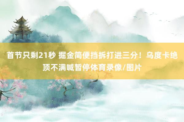 首节只剩21秒 掘金简便挡拆打进三分！乌度卡绝顶不满喊暂停体育录像/图片