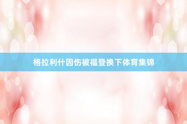 格拉利什因伤被福登换下体育集锦