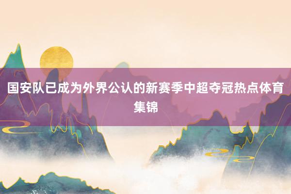 国安队已成为外界公认的新赛季中超夺冠热点体育集锦