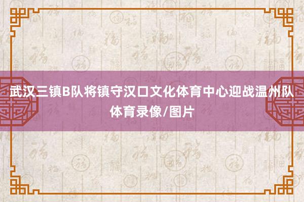 武汉三镇B队将镇守汉口文化体育中心迎战温州队体育录像/图片