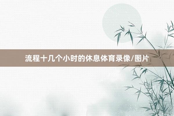 流程十几个小时的休息体育录像/图片