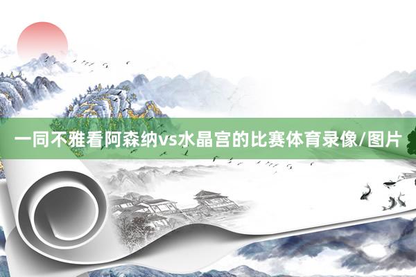 一同不雅看阿森纳vs水晶宫的比赛体育录像/图片