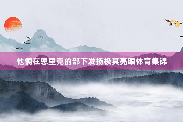 他俩在恩里克的部下发扬极其亮眼体育集锦