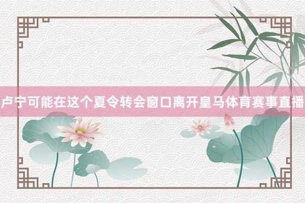 卢宁可能在这个夏令转会窗口离开皇马体育赛事直播