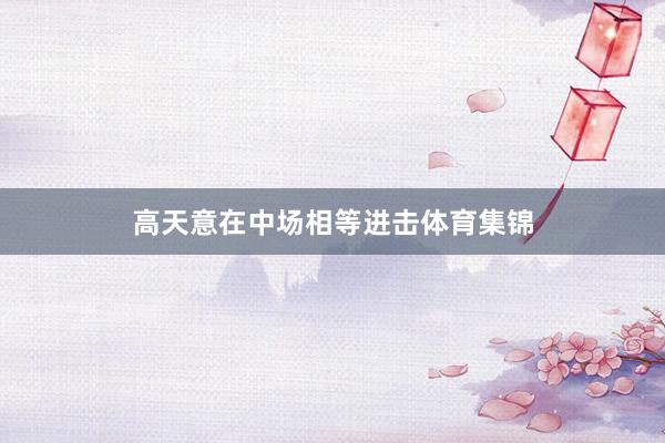 高天意在中场相等进击体育集锦