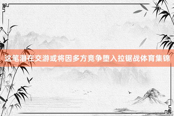 这笔潜在交游或将因多方竞争堕入拉锯战体育集锦