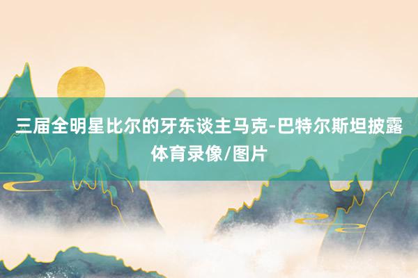 三届全明星比尔的牙东谈主马克-巴特尔斯坦披露体育录像/图片