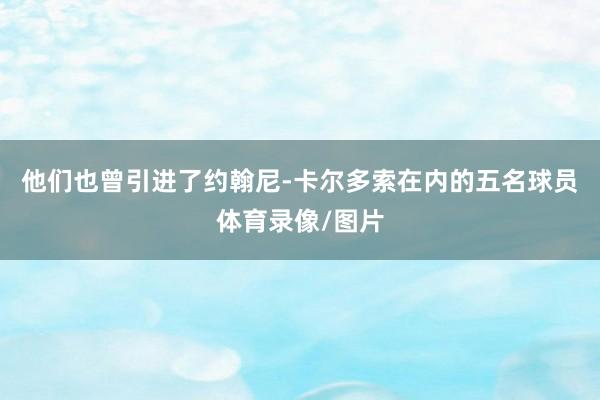 他们也曾引进了约翰尼-卡尔多索在内的五名球员体育录像/图片