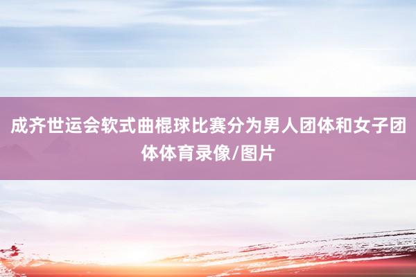 成齐世运会软式曲棍球比赛分为男人团体和女子团体体育录像/图片