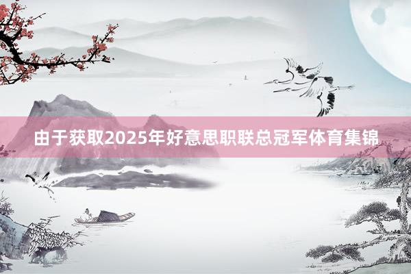 由于获取2025年好意思职联总冠军体育集锦