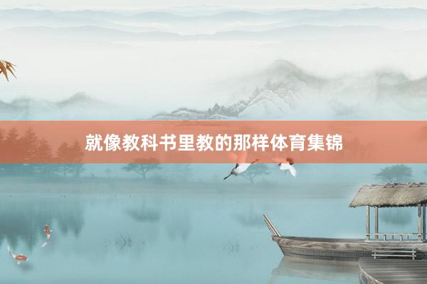 就像教科书里教的那样体育集锦