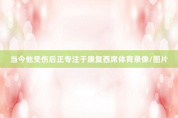 当今他受伤后正专注于康复西席体育录像/图片