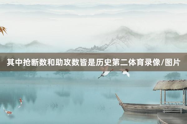 其中抢断数和助攻数皆是历史第二体育录像/图片