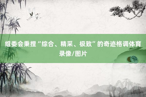 组委会秉捏“综合、精采、极致”的奇迹格调体育录像/图片
