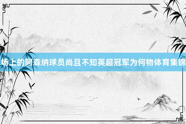 场上的阿森纳球员尚且不知英超冠军为何物体育集锦