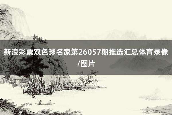 新浪彩票双色球名家第26057期推选汇总体育录像/图片