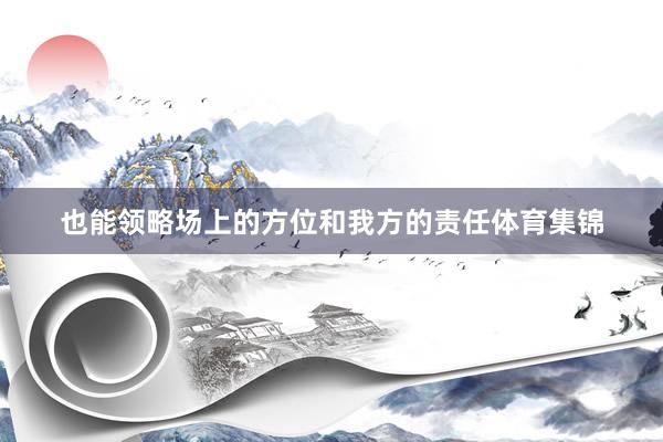 也能领略场上的方位和我方的责任体育集锦